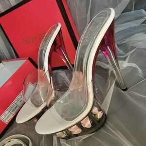 Women's Size 8 Pink Rose Filled Heels Pleaser Style Halloween Cosplay Costume